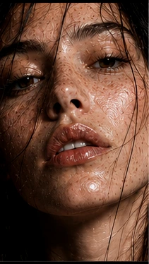 Portrait, unretouched, meeting the camera.